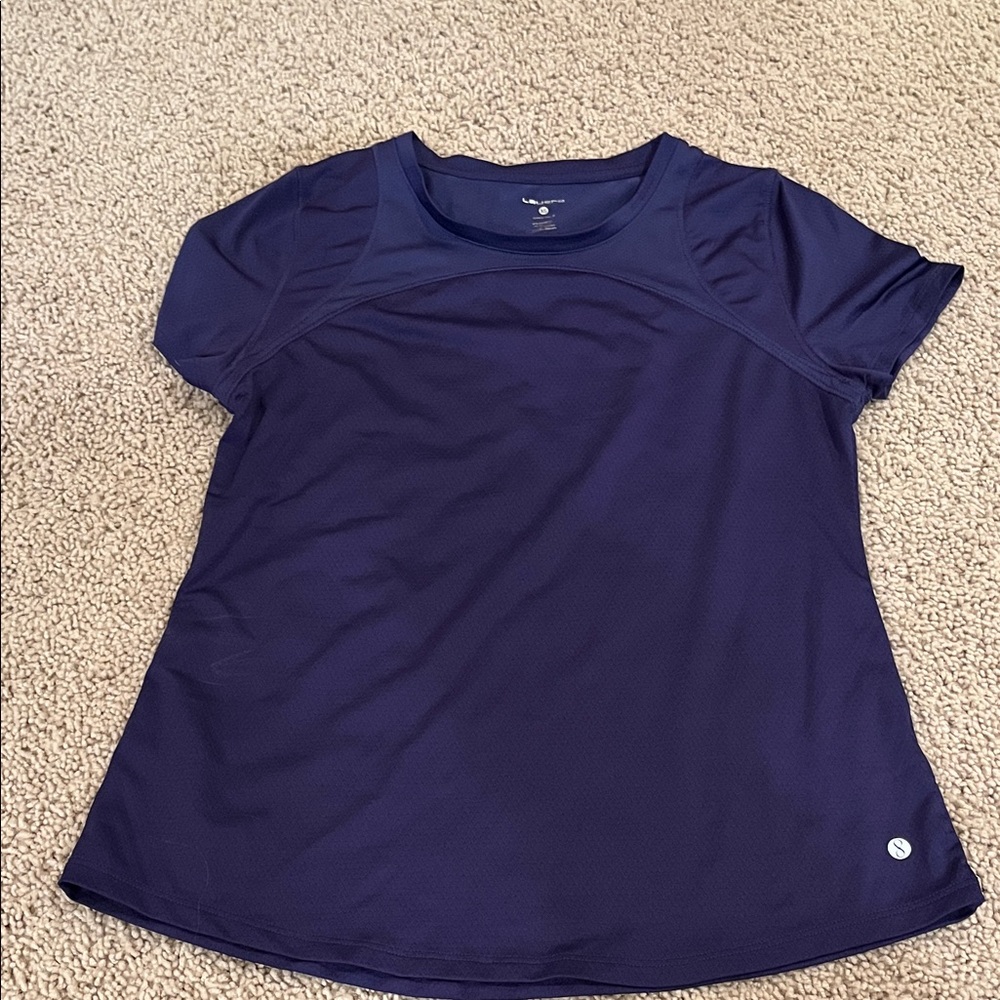 Women's Classic Plum Blue Short Sleeve Top